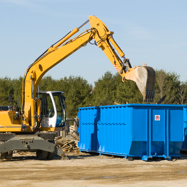 are there any restrictions on where a residential dumpster can be placed in Sylvan Michigan